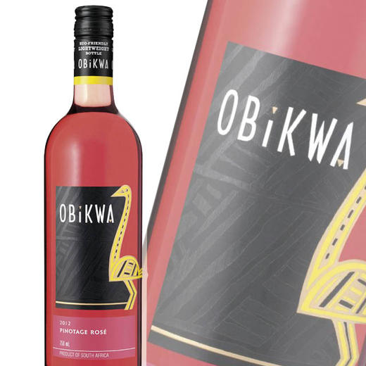 南非原瓶进口 奥卡瓦桃红葡萄酒 Obikwa Pinotage Rose 单支装750ml 商品图0