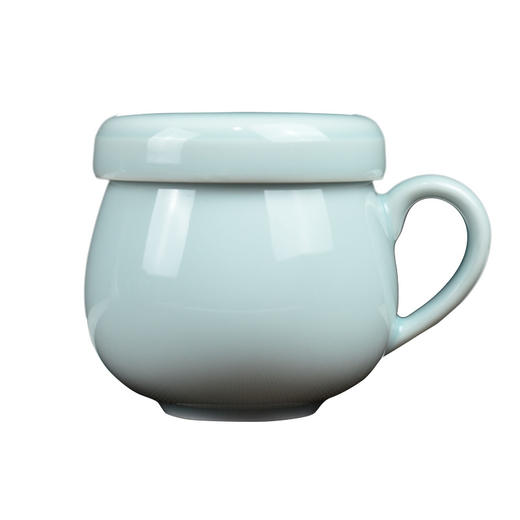 【杯子】龙泉青瓷茶杯带过滤内胆陶瓷带盖茶杯子泡茶同心杯办公杯定制 商品图6
