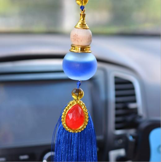 【汽车配饰】汽车香水挂件车内饰品镶宝石水晶葫芦车饰品车载汽车摆件挂饰用品 商品图4