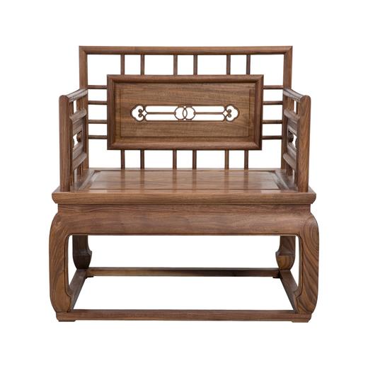新仿黑胡桃木新中式单人沙发椅休闲椅椅子QN1706001655 Newly made Black walnut wood Reproduction Single sofa 商品图1