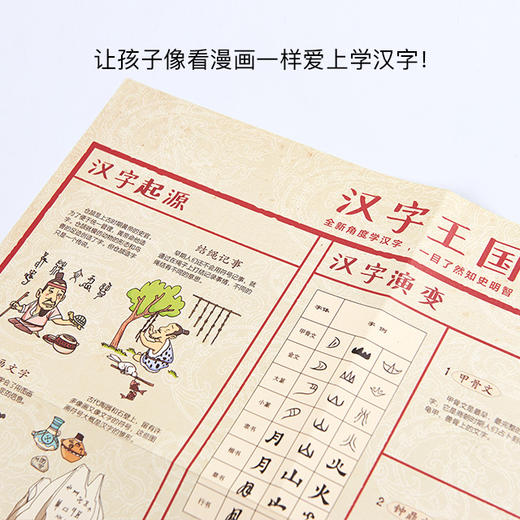 《画给孩子的汉字故事》丨漫画识字，汉字卡片、挂画，丰富的汉字百科 商品图4