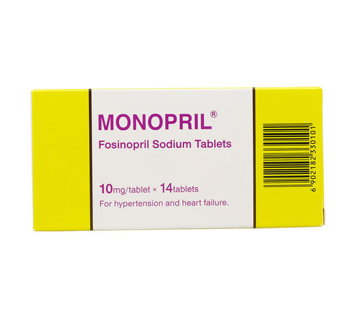 福辛普利钠片蒙诺施贵宝10mg14片
