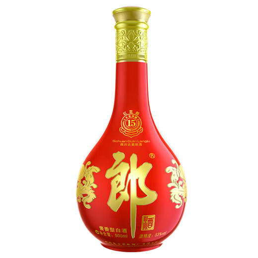 【店铺热销】郎酒 红花郎15 53度 整箱装白酒 500ml*6瓶酱香型 商品图1