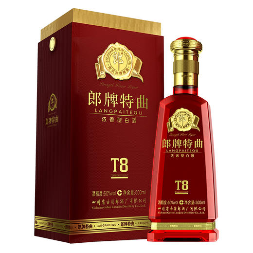 【推荐】郎酒 郎牌特曲T8 50度 整箱装白酒 500ml *6瓶 浓香型 商品图1