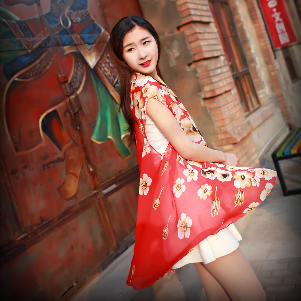 YM百变披肩多功能雪纺丝巾{视屏同款}