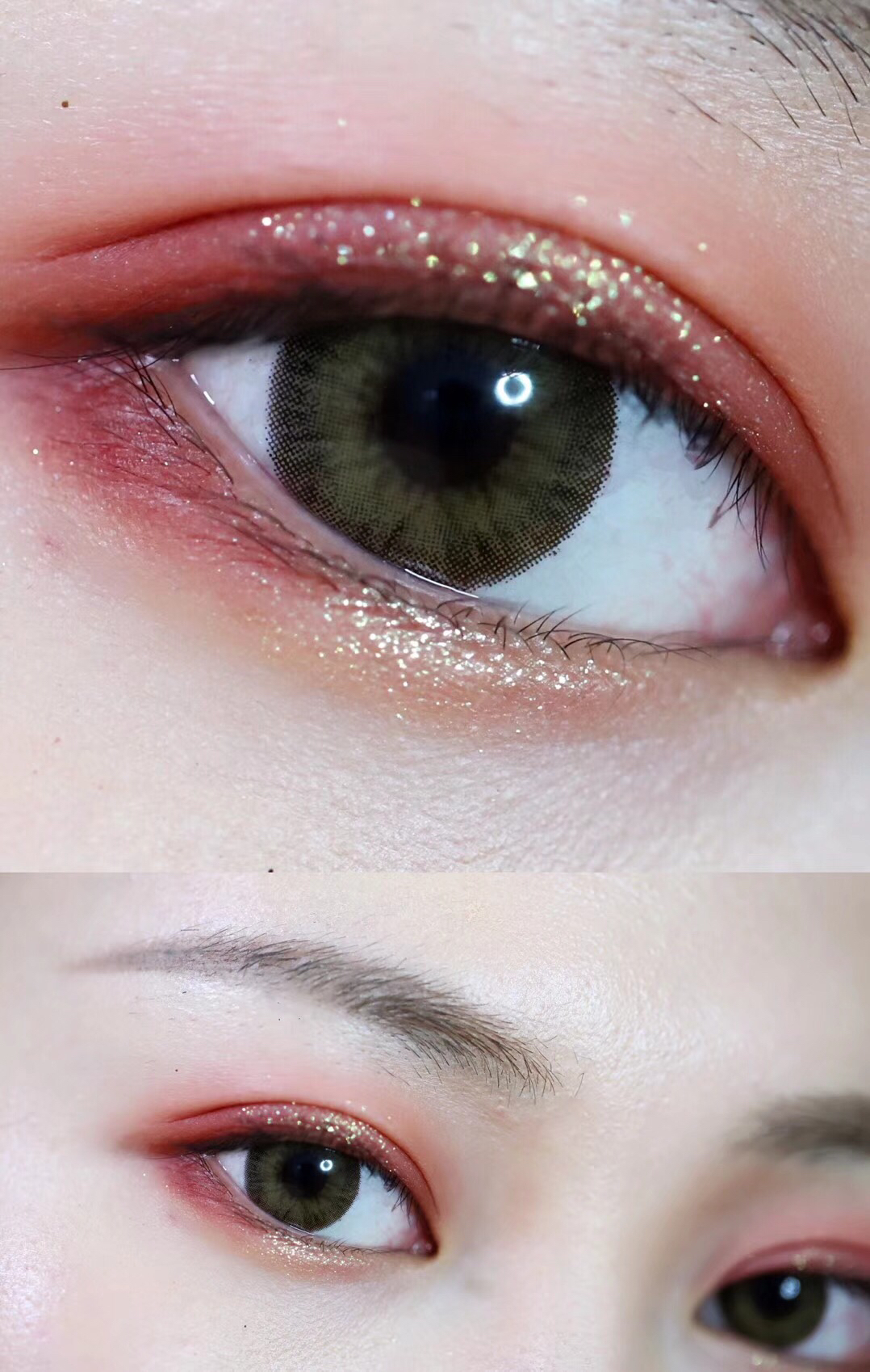 超级美的茶棕绿到货了,非离子实际直径14.2 💰169包邮日常光下微微