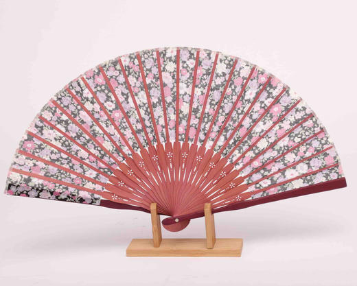 Korssan 棉竹骨时尚扇(出口日本） KSS1563003 01K 紫 商品图3