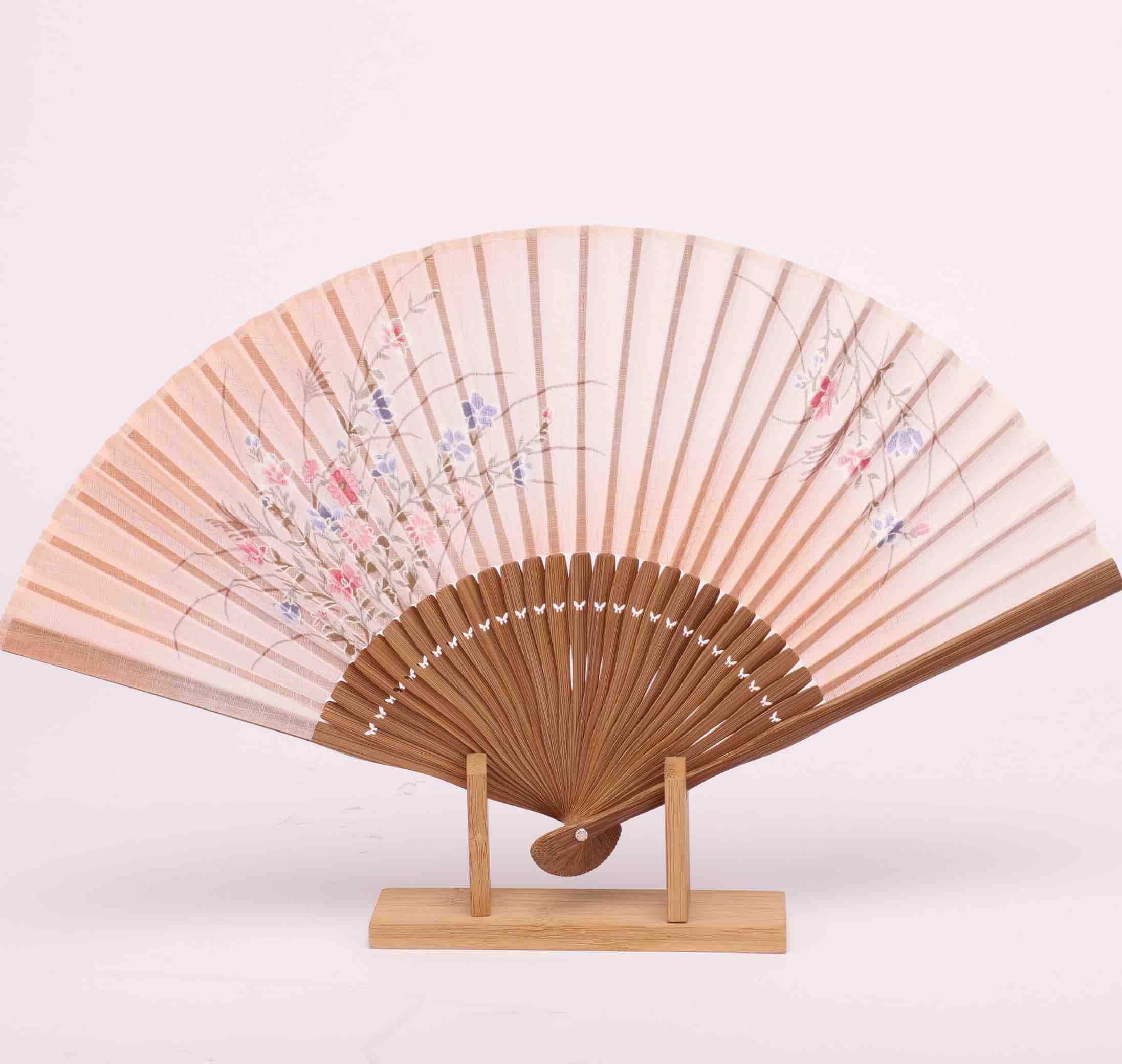 Korssan 棉手工画竹骨架扇子出口日本）CSS1363003 02b米