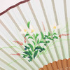 Korssan 桑蚕丝手工画竹骨扇  CSS1363001  05E绿 商品缩略图2