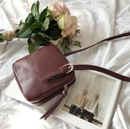 【服饰鞋包】。东大门复古小方包ins复古百搭单肩斜挎包 商品图0