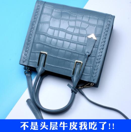 【服饰鞋包】。头层牛皮女士手提包简约时尚 单肩斜挎包 商品图0
