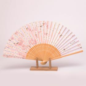 Korssan 棉竹骨时尚扇 (出口日本)CSS1563003 03R粉