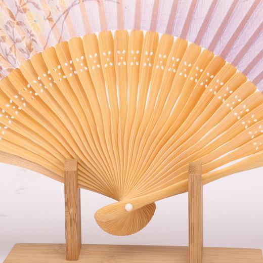 Korssan 棉竹骨时尚扇 (出口日本）KSS1563003 02K紫 商品图2