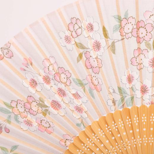 Korssan 棉樱花竹骨时尚扇（出口日本） CSS1363003 04R粉 商品图1