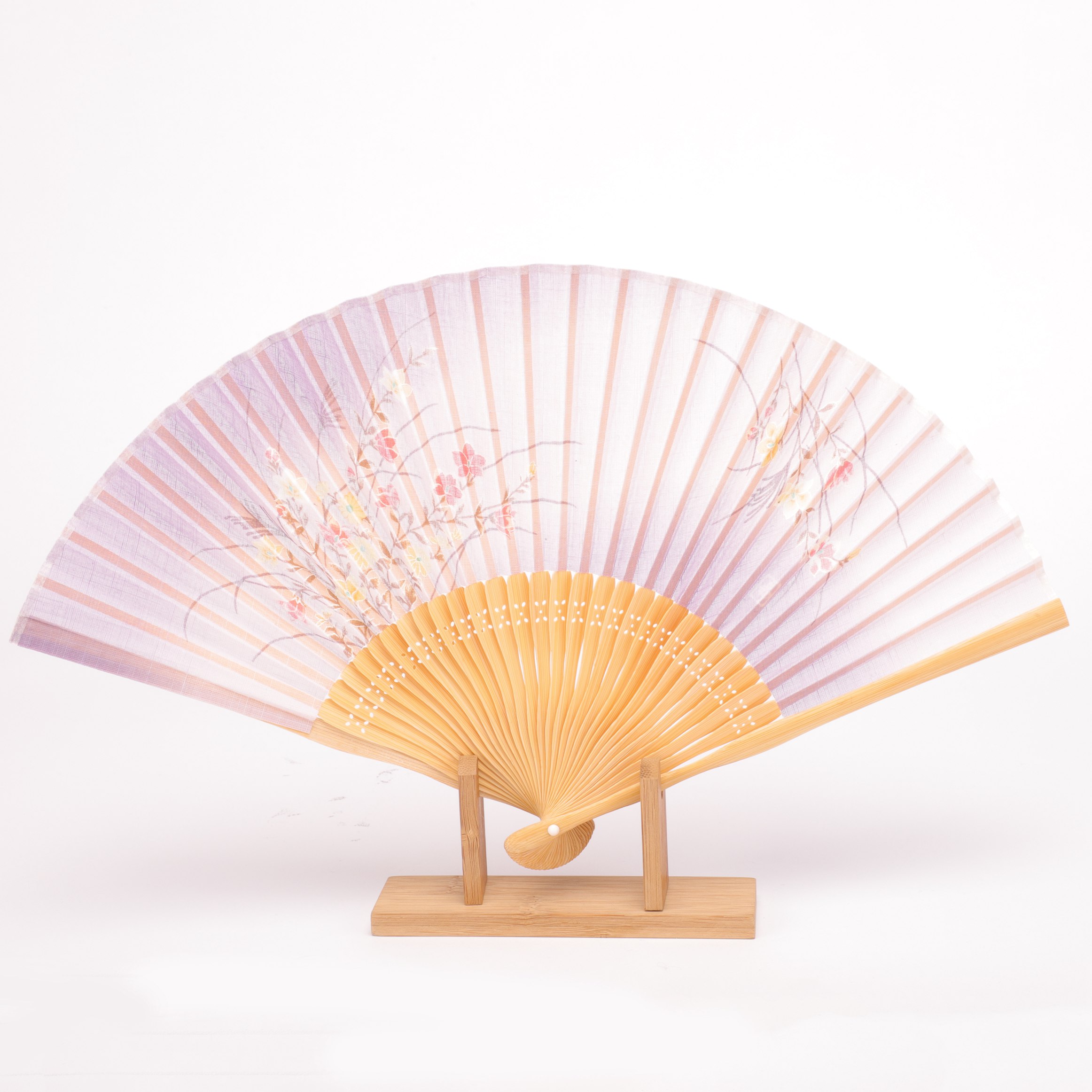 Korssan 棉竹骨时尚扇 (出口日本）KSS1563003 02K紫