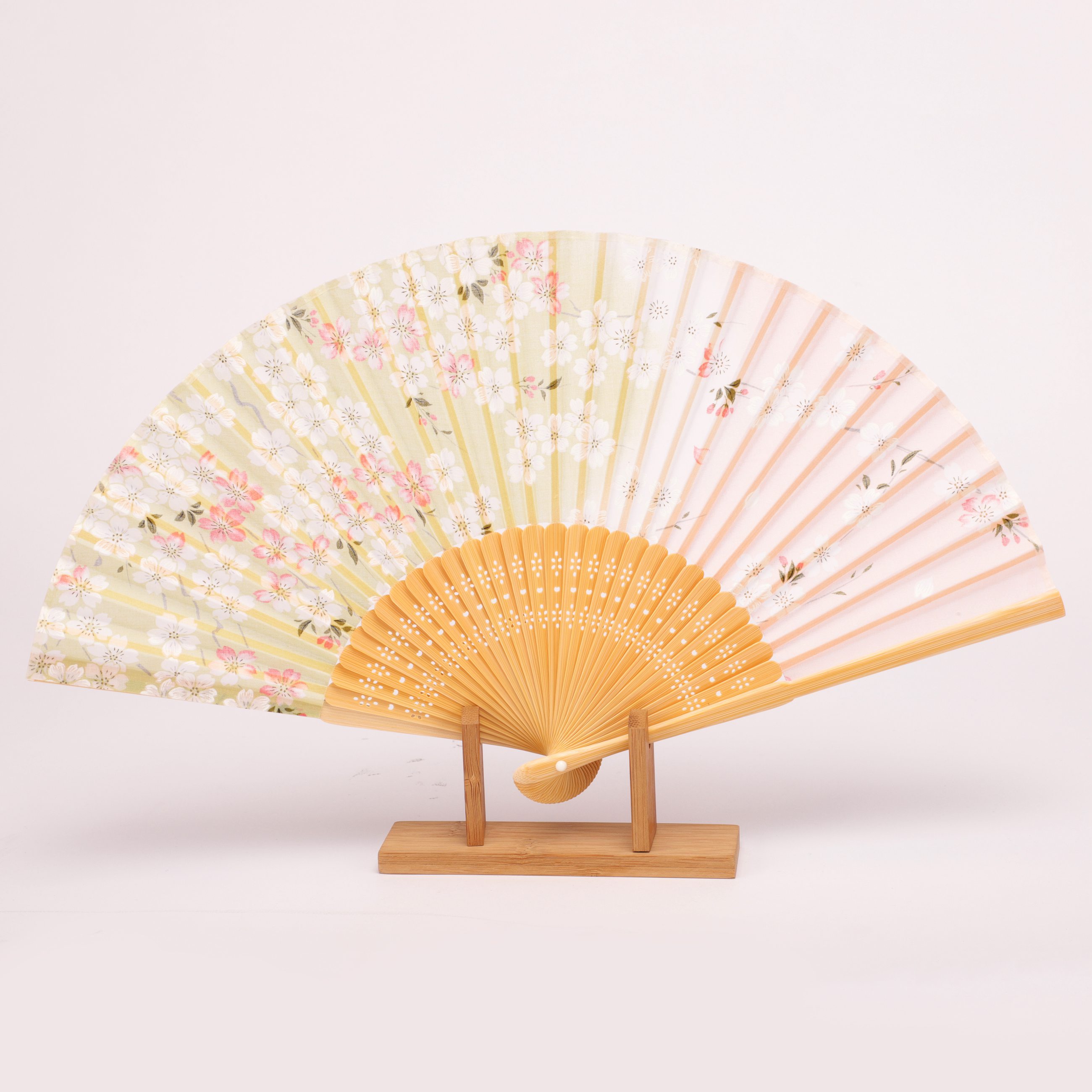 Korssan 棉竹骨时尚扇 (出口日本）CSS1363003 03E绿