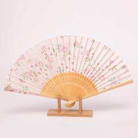 Korssan 棉樱花竹骨时尚扇（出口日本） CSS1363003 04R粉