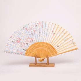 Korssan 棉竹骨时尚扇 (出口日本）CSS1363003 03L蓝