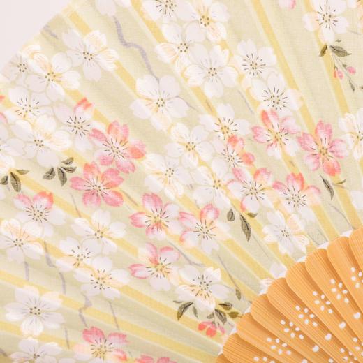 Korssan 棉竹骨时尚扇 (出口日本）CSS1363003 03E绿 商品图1