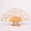 棉竹骨时尚扇 (出口日本)KSS1563003 04L蓝 商品缩略图0