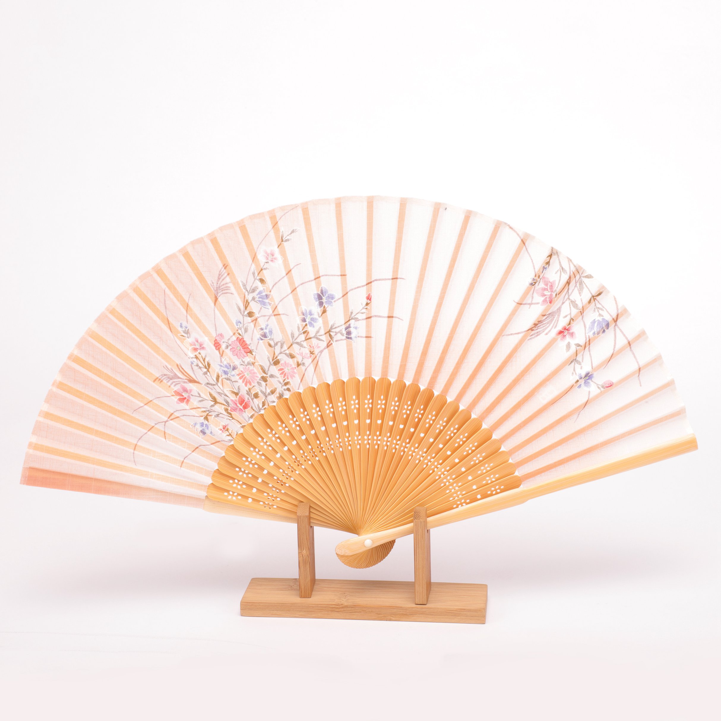 Korssan 棉竹骨时尚扇（出口日本） KSS156303 02F 咖