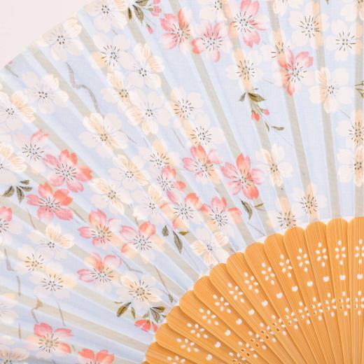 Korssan 棉竹骨时尚扇 (出口日本）CSS1363003 03L蓝 商品图2