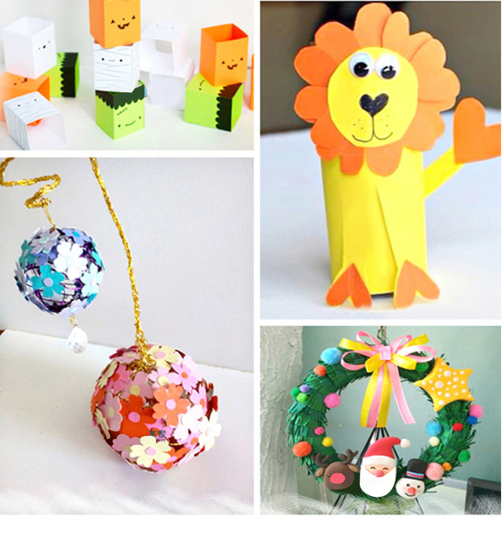 儿童彩色手工diy 硬卡纸 制作 美工纸 幼儿园小学学生手工制品纸材料