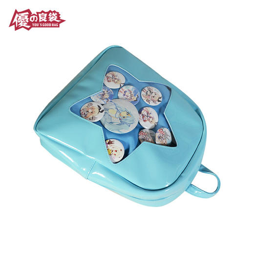 【双肩包】优之良袋新款透明痛包二次元动漫痛包学院风时尚PU双肩包 商品图4