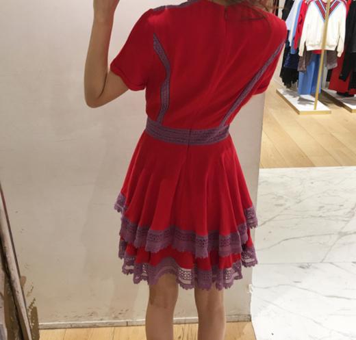 【服饰鞋包】 m蕾丝花边叠叠裙修身连衣裙中裙女 商品图4