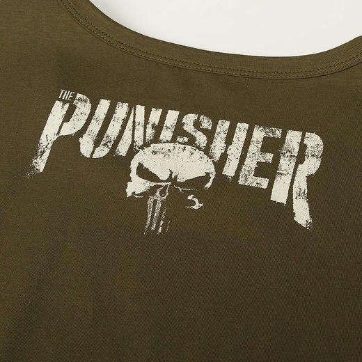 【19.9元1件】自由基地惩罚者紧身短T潮流印花修身体恤punisher印花T 商品图4