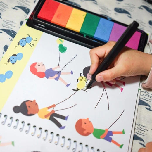 【3-7岁】创造力 + 专注力 + 手部精细！英国 Usborne 手指画便携书！简单、好玩、杀时间！ 商品图2