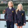 尚卡顿 英伦小学生校服班服幼儿园园服制服藏青格子西服套装 T111 商品缩略图0