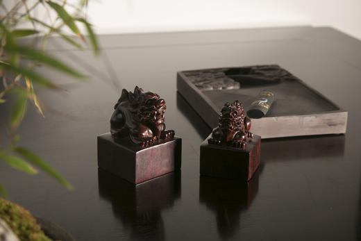 「小叶紫檀」貔貅印章 商品图1