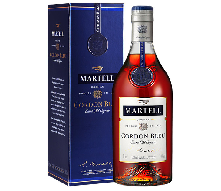 martell马爹利蓝带1000ml大瓶装干邑白兰地法国进口洋酒