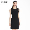 EITIE爱特爱女装夏季新款无袖钉珠拼接收腰显瘦一步裙连衣裙53070124 商品缩略图0