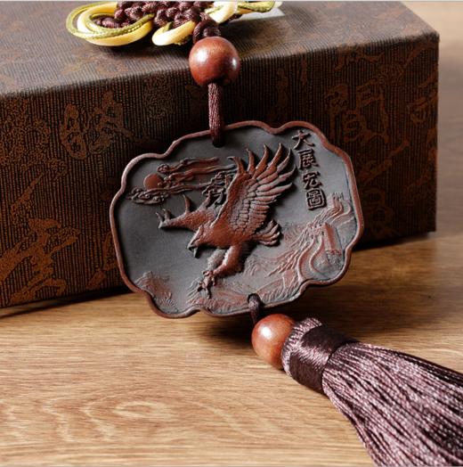 【汽车配饰】。汽车挂件大展宏图汽车挂件活性炭雕汽车用品香水工艺品摆挂饰 商品图7