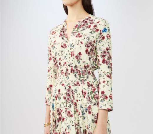 【服饰鞋包】  M家yuan单 花卉印花 不规则下摆连衣裙 商品图2