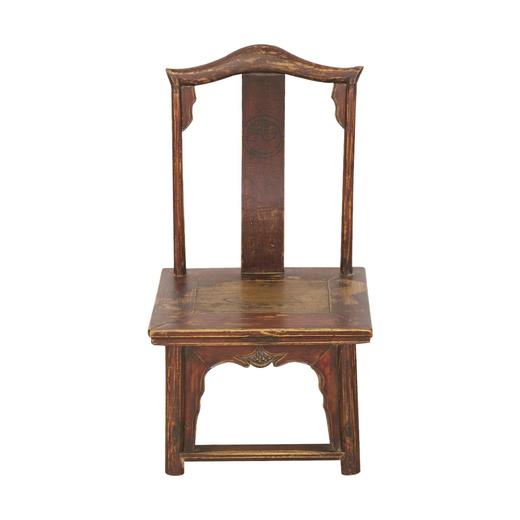 民国榆木小孩子(对）椅子单背椅QCHA18040018 Minguo Elm wood Pair of children's chair 商品图1