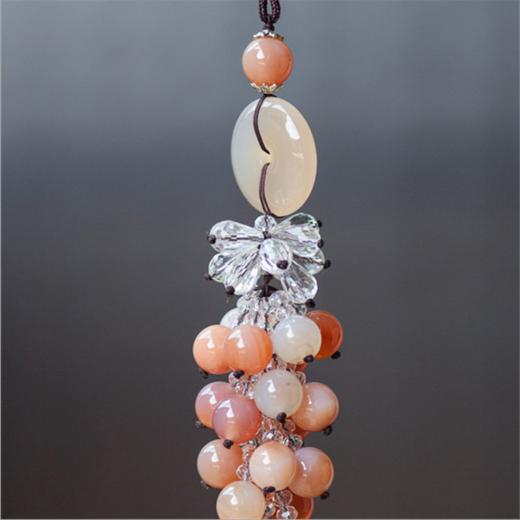 【汽车配饰】*玉髓玛瑙平安扣汽车挂件挂饰礼品车挂内饰汽车用品 商品图2