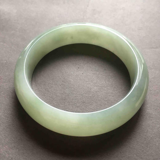 糯种淡晴水翡翠手镯（5）56 商品图3