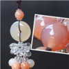 【汽车配饰】*玉髓玛瑙平安扣汽车挂件挂饰礼品车挂内饰汽车用品 商品缩略图1