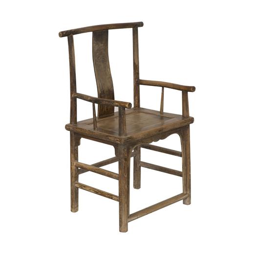 清晚期榆木明清老家具扶手椅（对）椅子官帽椅Q1603002960 Antique Elm wood Pair of chair 商品图2