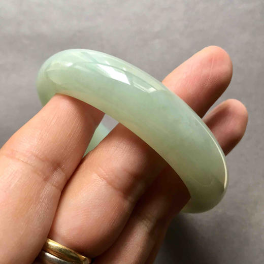糯种淡晴水翡翠手镯（5）56 商品图8