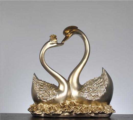 【家居摆件】*情侣天鹅家居摆件树脂摆件工艺品 创意家居礼品 商品图6