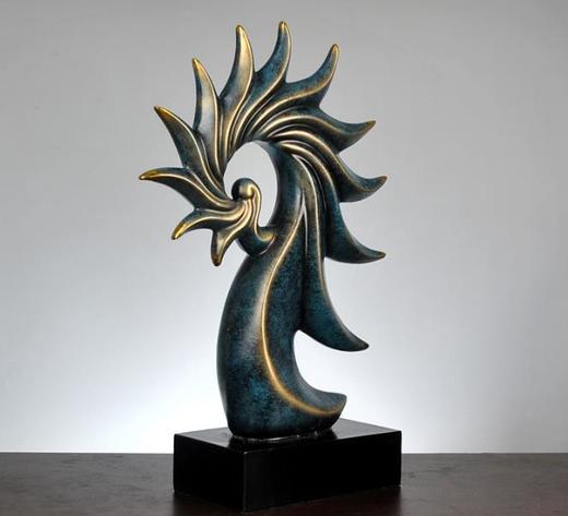 【家居摆件】*创意欧式家居摆件办公用品 树脂工艺品海螺摆件 商品图0