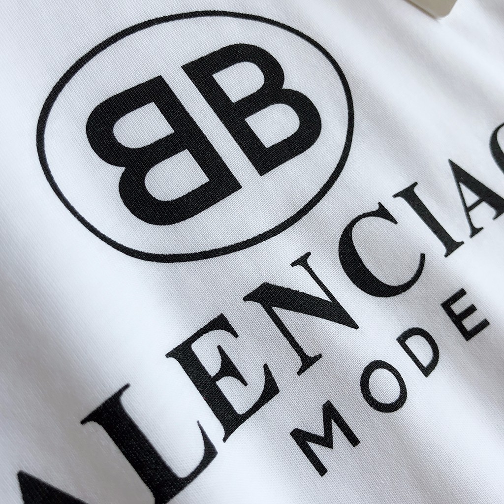 巴黎世家双b字母宽松t男女同款