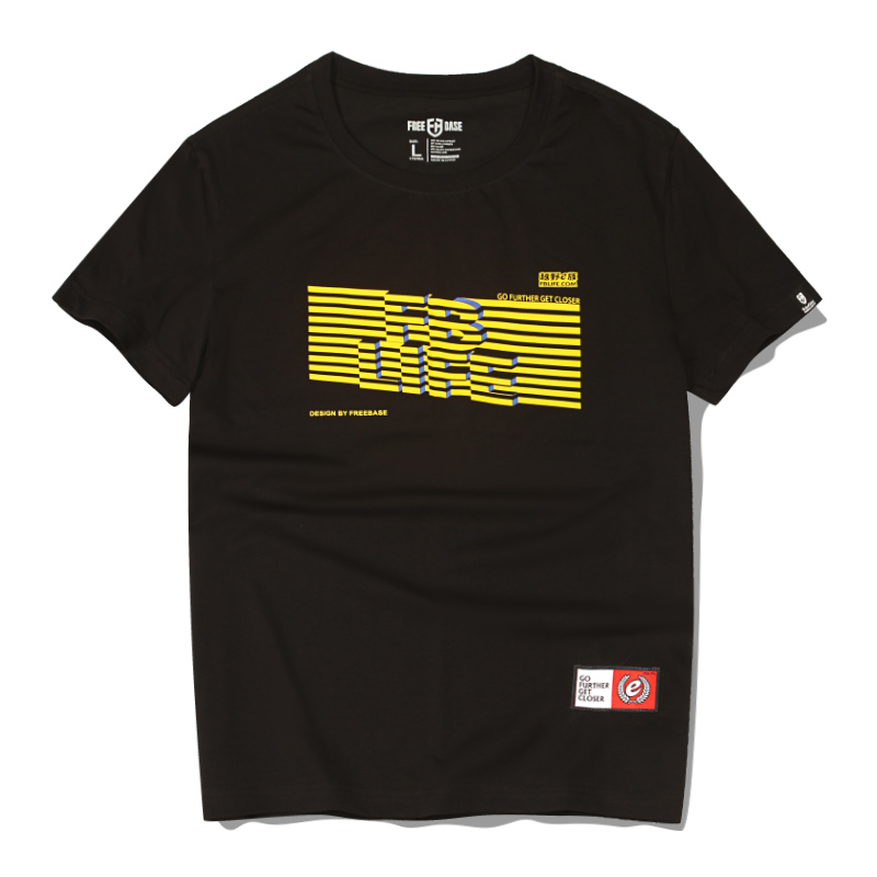 【19.9元1件】越野e族浮想3DFBLIFE印花潮流T恤舒适潮搭合体打底衫体恤