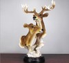 【家居摆件】。树脂工艺品欧式家居摆件结婚创意礼品情侣仿真鹿头摆件 商品缩略图0