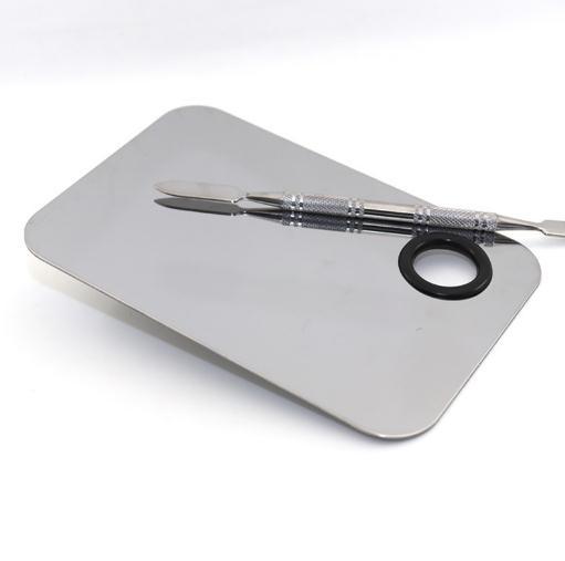 【美妆工具】*不锈钢调色板 不锈钢调色盘 彩妆调色板 化妆师专用 美妆美甲工具 商品图4