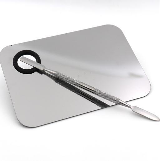 【美妆工具】*不锈钢调色板 不锈钢调色盘 彩妆调色板 化妆师专用 美妆美甲工具 商品图3